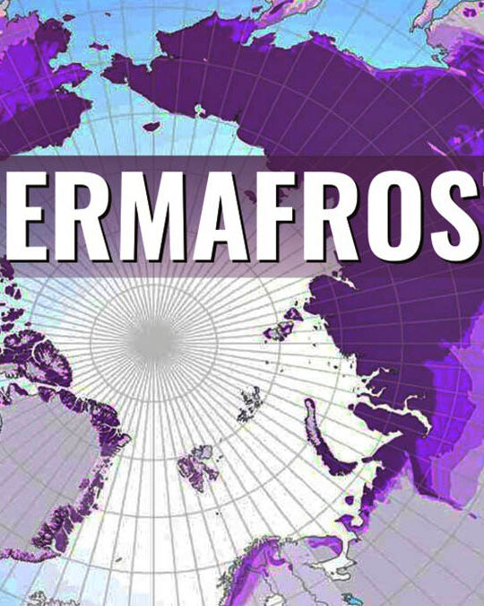 permafrost map in the northern hemisphere